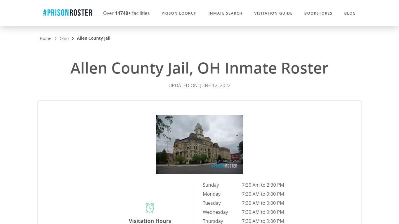 Allen County Jail, OH Inmate Roster - Prisonroster